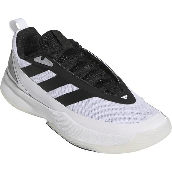 NWT adidas Unisex Front Court Sneaker, White/Black, 10.5 US Men - Picture 2 of 7